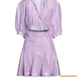 Sandro light purple linen dress, size 38